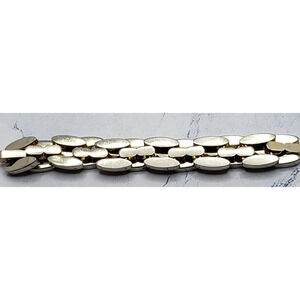 Gold Square Link Triple Layer Chain Bracelet